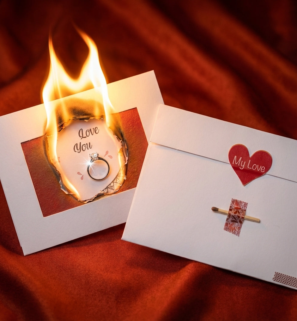 صندوق الناري مع خاتم فضة